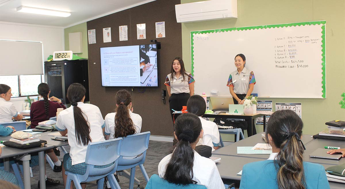 Students in workshops for McAuley Career Development Day