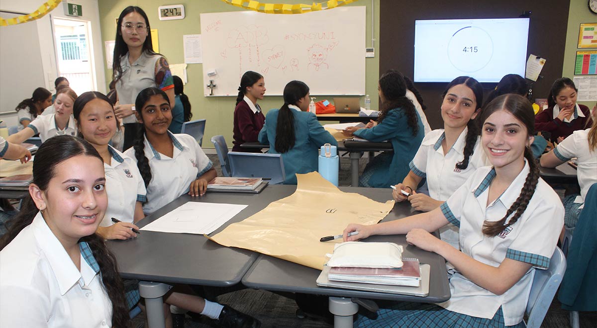 Students in workshops for McAuley Career Development Day