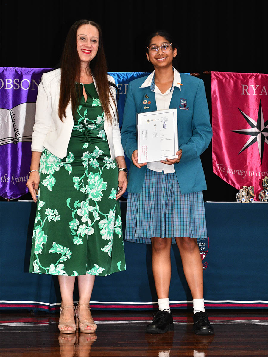 The ADF Long Tan Leadership and Teamwork Award Year 10 Leisel H