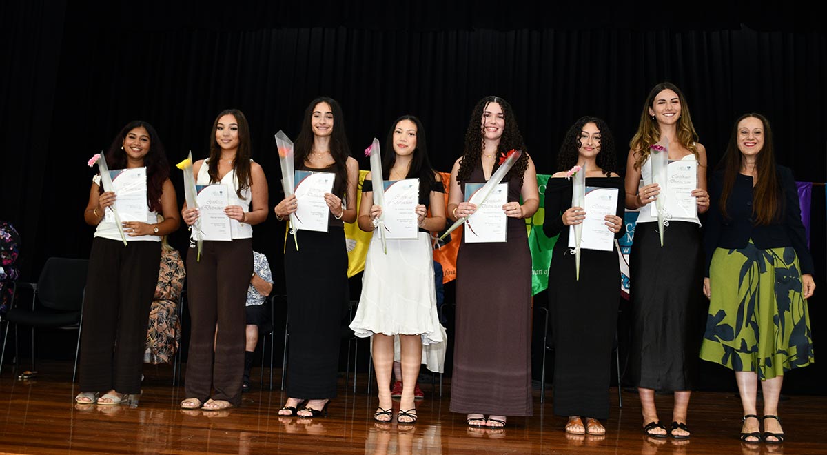 McAuley Westmead Students who received a State ranking in the Top 20 for a course.