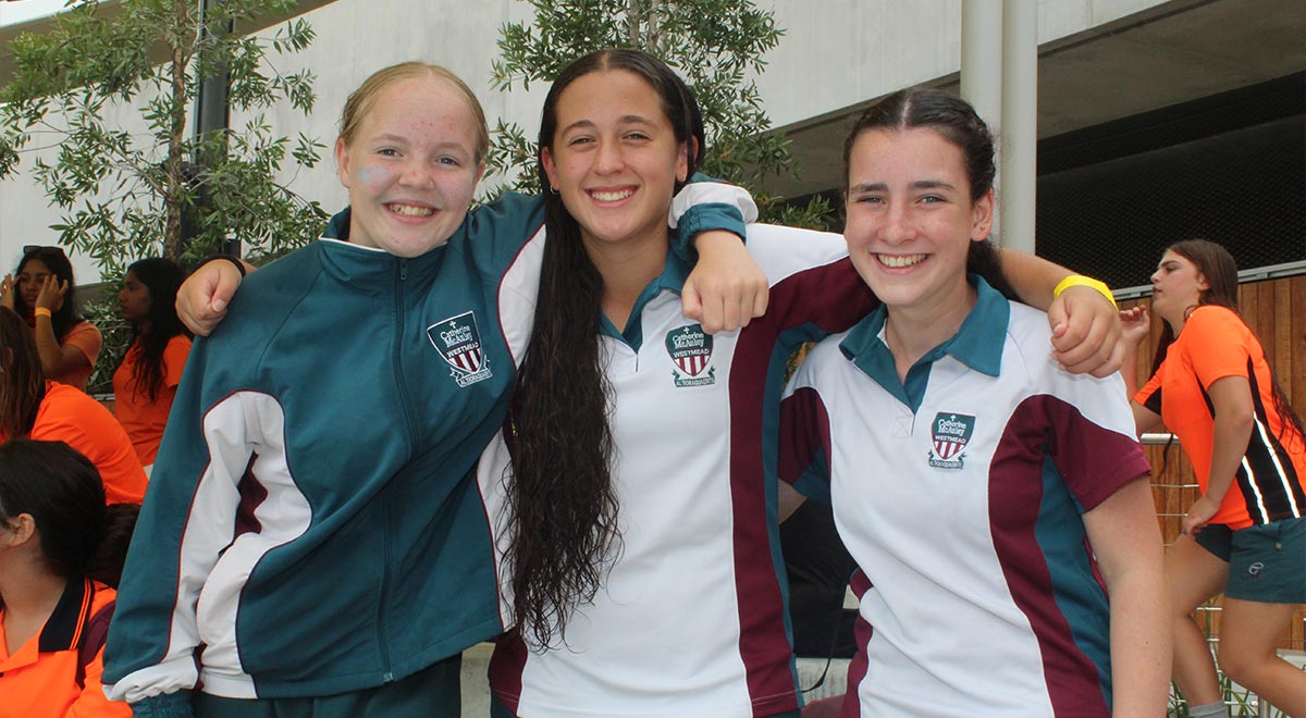 McAuley students at the carnival