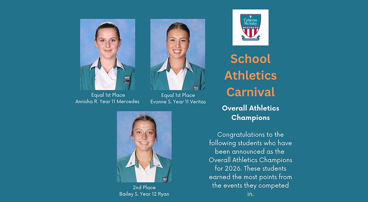 The Overall Athletics Champions for 2026 were recognised at the school assembly this week.