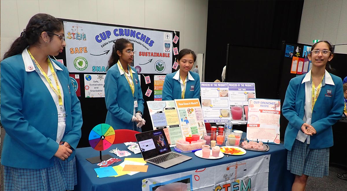 Last year Catherine McAuley students won the STEM in Sustainability Award at the 2025 STEM MAD National Showcase.
