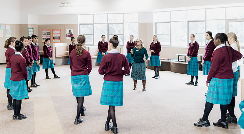 Catherine McAuley Catholic College Westmead students in class