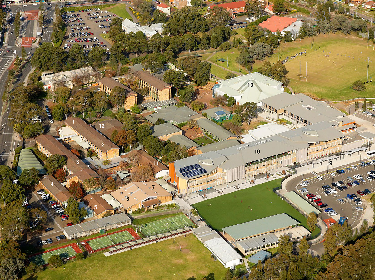 Map of Campus Facilities available at Catherine McAuley Westmead