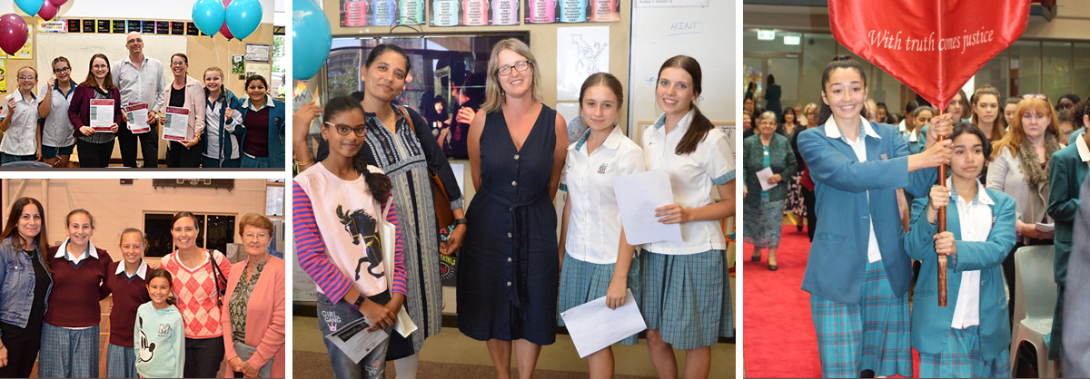 Collage of Parent and Friends Association and parent involvement at Catherine McAuley Catholic College Westmead