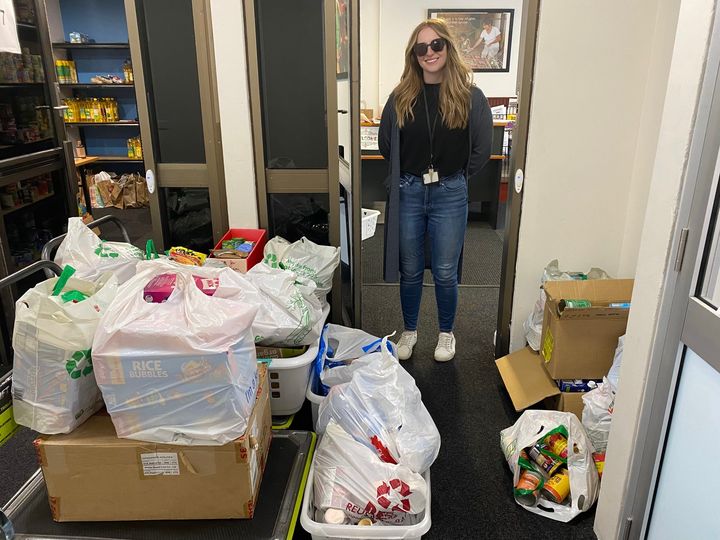 Students Preparing For The McAuley House Cheer Off