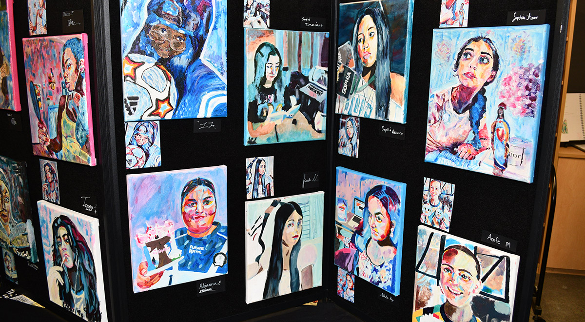 Photo: Year 8 Kindred Spirit - Portraiture Paintings
